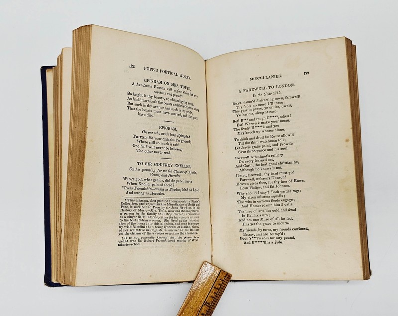 Political Works of Alexander Pope 1857-58 Two Volumes in One HC 306 pages gallery