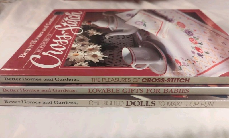 Lot (3) - Better Homes & Gardens DYI Craft Books Baby Gifts, Cross Stitch, Dolls gallery