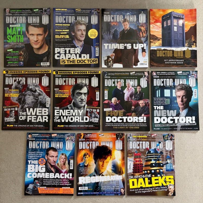 BBC Doctor Who Magazine Job Lot 16 – 11 Issues – Between 461 and 470