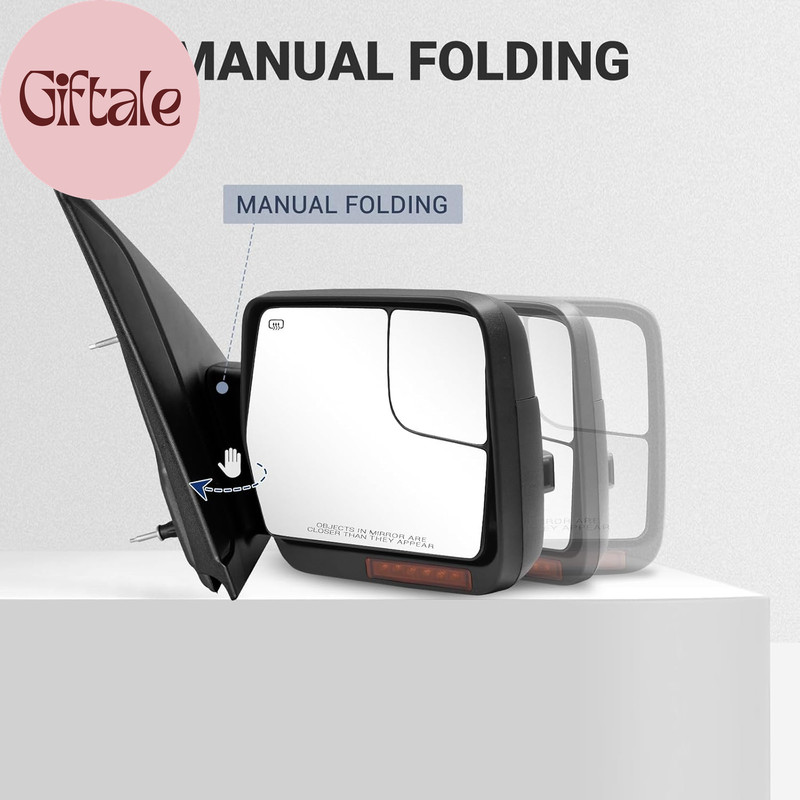 Towing Mirror for Ford F150 - Replacement Fit for 2004-2014 Ford F-150 Pickup Tr gallery