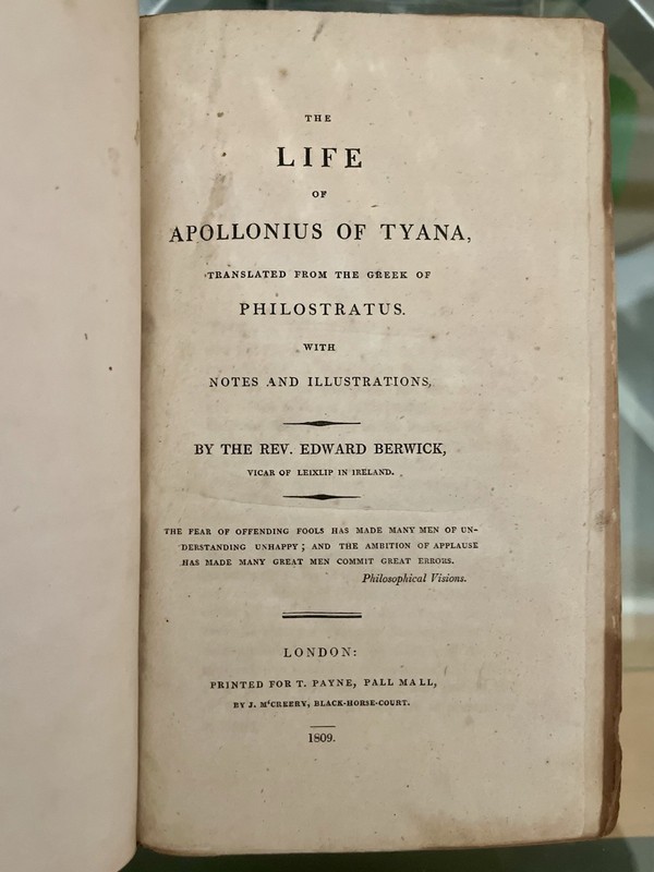 1809 The Life of Apollonius of Tyana gallery