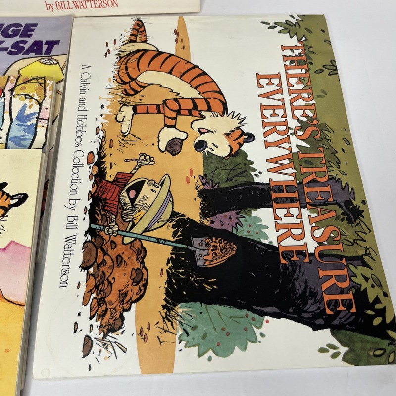 Vtg Calvin and Hobbes Collection Book Lot of 5 gallery