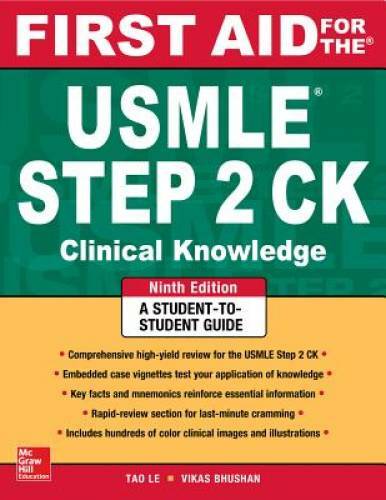 First Aid for the USMLE Step 2 CK, Ninth Edition (First Aid USMLE) – GOOD