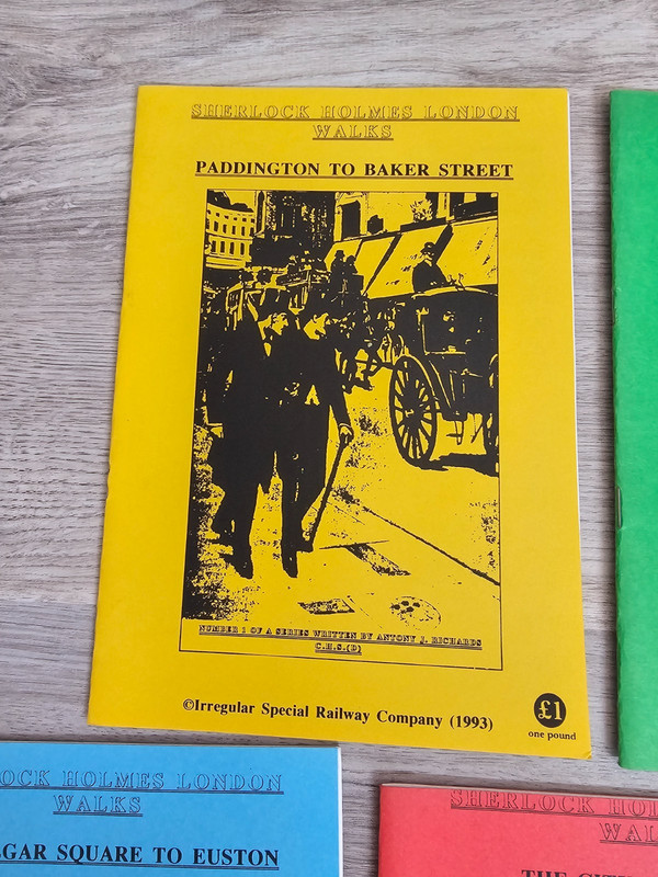 Sherlock Holmes "London Walks" booklets (Issues 1–5) RARE HTF softcovers gallery