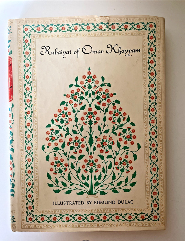 The Rubaiyat of Omar Khayyam (1952) Illustrated by Edmund Dulac poetry book HC