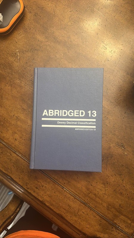 Abridged 13 Dewey Decimal Classification & Relative Index Hardcover