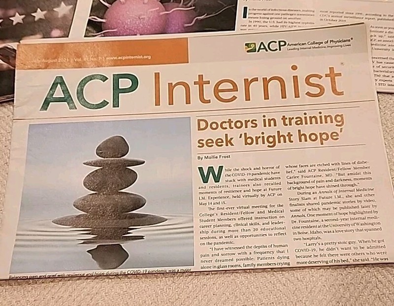 Lot of 4 ~ ACP Internist Magazines Newspapers ~ 2020 2021 gallery