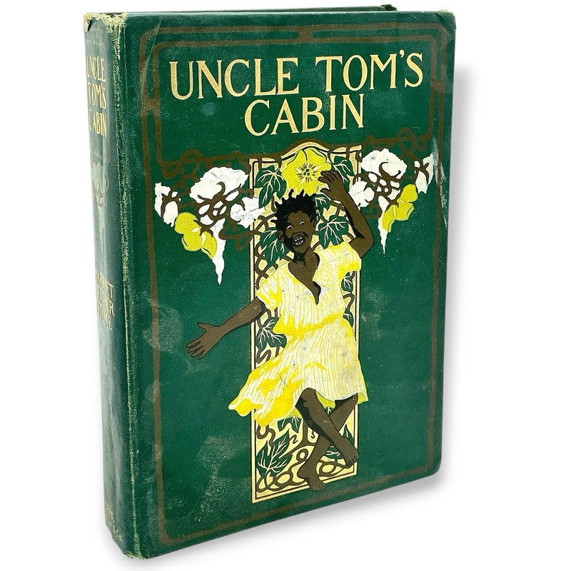 Antique 1914 UNCLE TOMS CABIN Stowe Rand McNally HC Good Condition Nice Gold