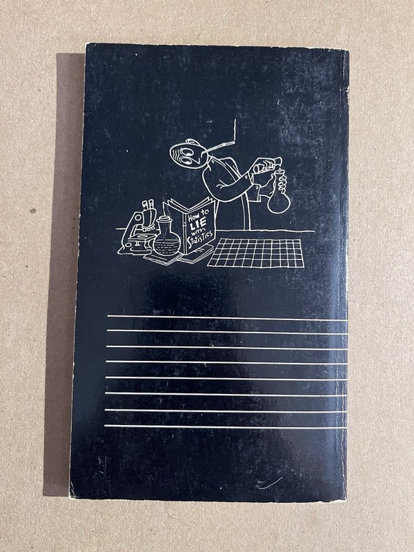 HOW TO LIE WITH STATISTICS by Darrell Huff vintage Norton paperback HUMOR gallery
