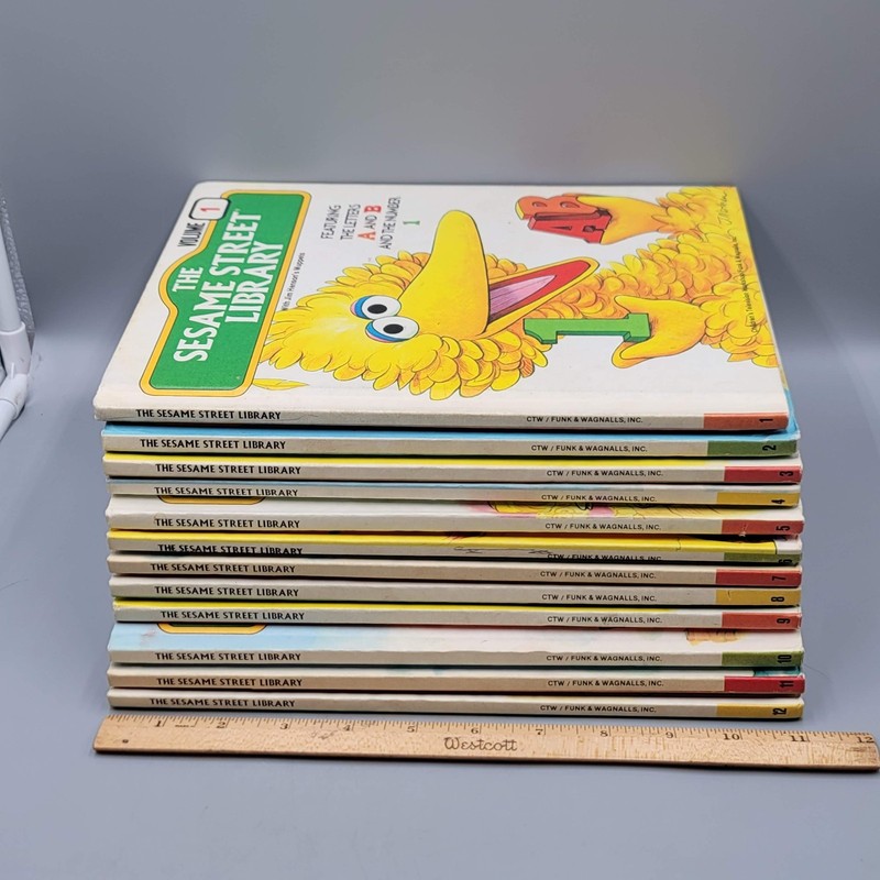 THE SESAME STREET LIBRARY 1-12 Vintage Children's Books gallery