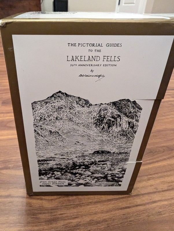 Pictorial Guides to the Lakeland Fells 50th Anniversary Alfred Wainwright HC DJ gallery