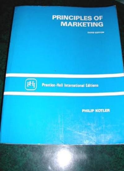 Principles Marketing By Peter B. Kenen