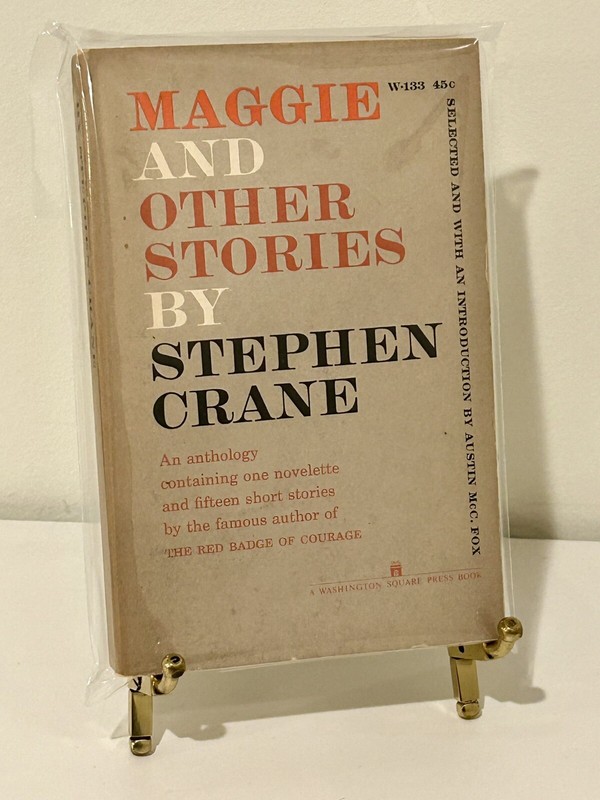 STEPHEN CRANE / MAGGIE & OTHER STORIES / WSP 1ST EDITION-PRINT 1960 / VINTAGE PB