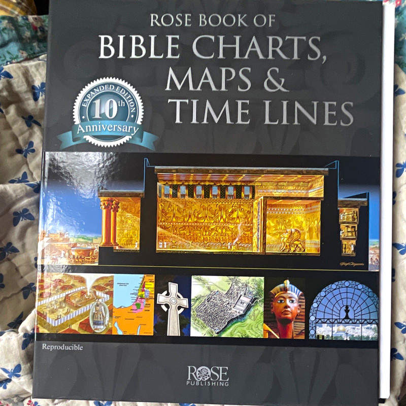 Rose Publishing Rose Book of Bible Charts, Maps & Time Lines Expanded Spiral
