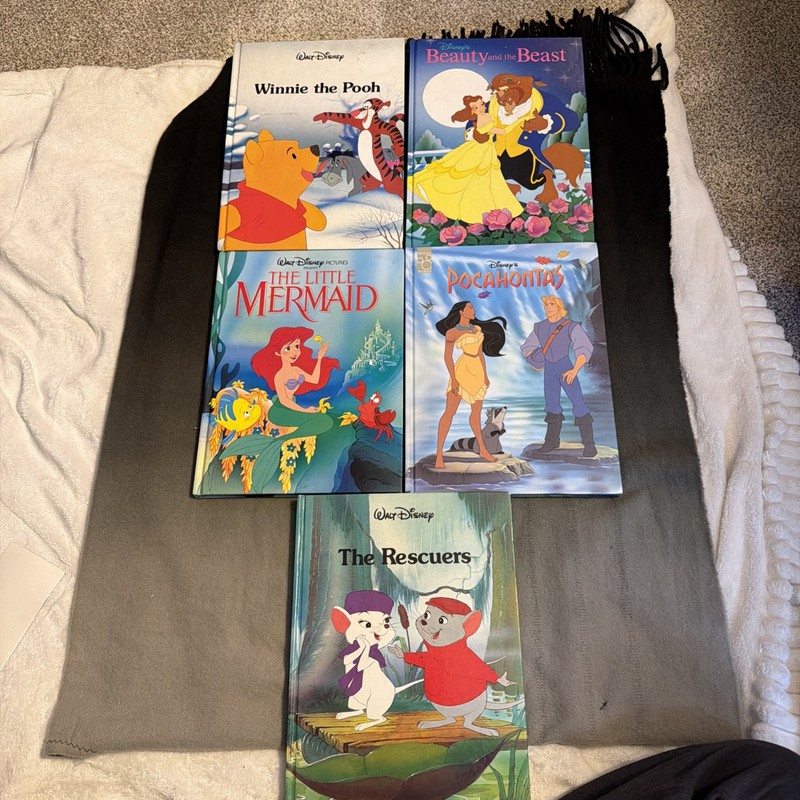 Walt Disney Books Lot of 5 Classic Series Hardback Twin/Gallery 1986-1996