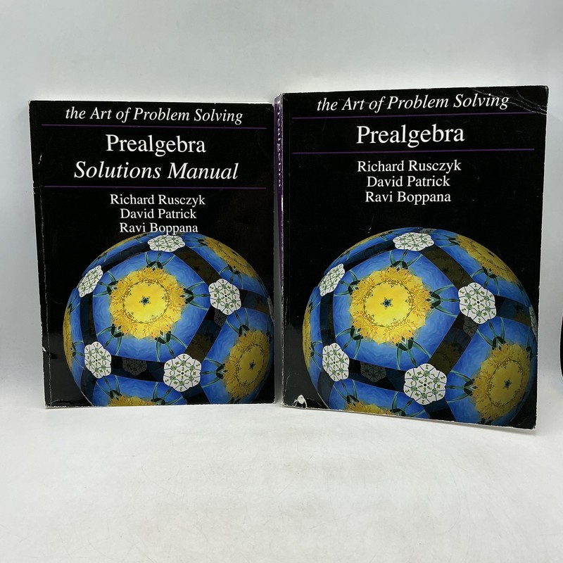 Prealgebra Solutions Manual R.Rusczyk D.Patrick R.Boppana 2019 Paperback Ibooks