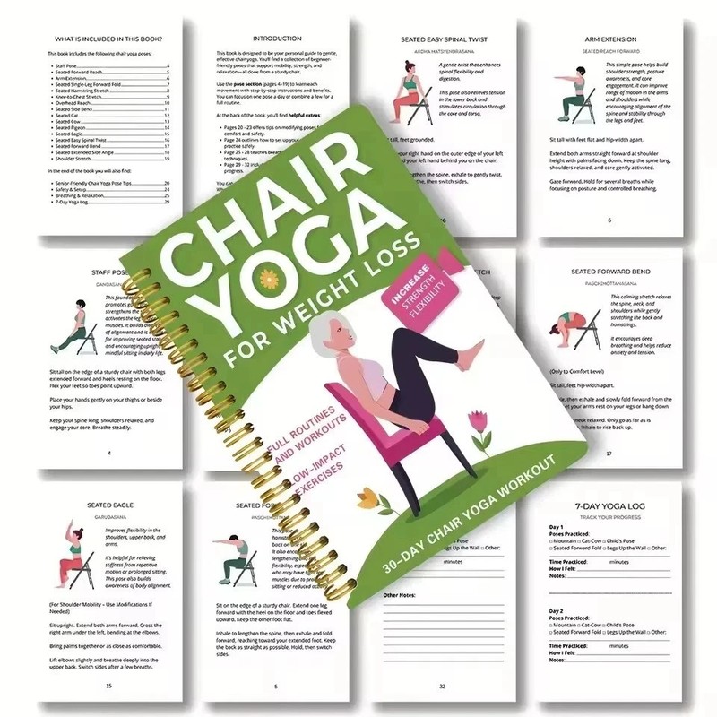 Chair Yoga for Weight Loss: a Collection of 50+ Low-Impact Exercises for Seniors gallery
