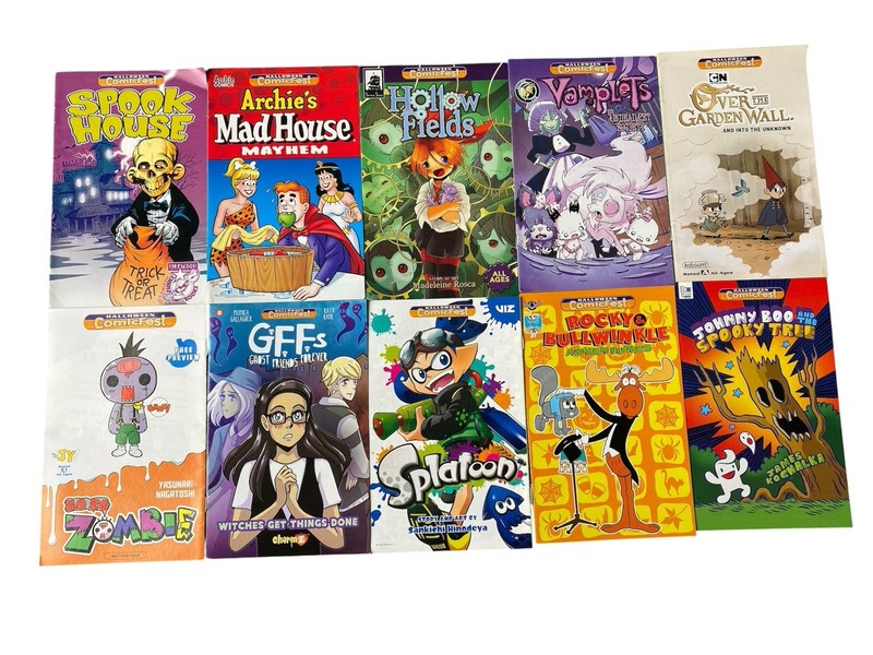 Halloween Comicfest Specials Set x 10 Comics Various publishers and years