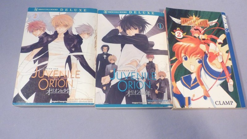 Juvenile Orion Vols. 1 & 2 and Angelic Layer Battle 2 – Paperbacks