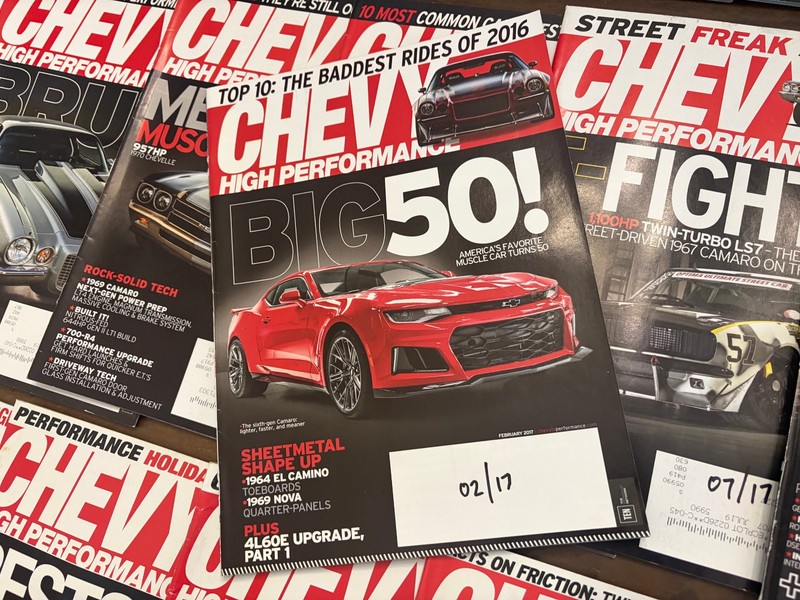 Chevy High Performance Magazine Lot of 26 - 2015 2016 2017 2018 gallery