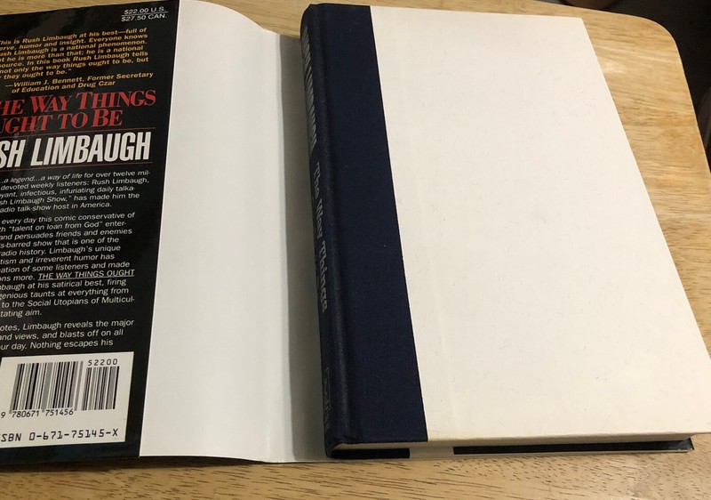 THE WAY THINGS OUGHT TO BE Rush Limbaugh - Vtg 1992 Hardcover w/ Jacket gallery