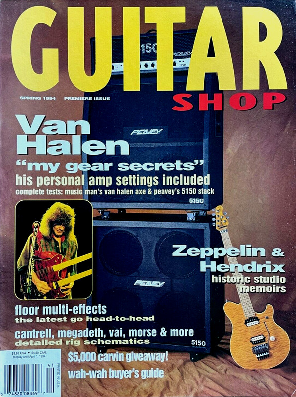 Guitar Shop Magazine Spring 1994 Premiere Issue Van Halen Gear Secrets & More!