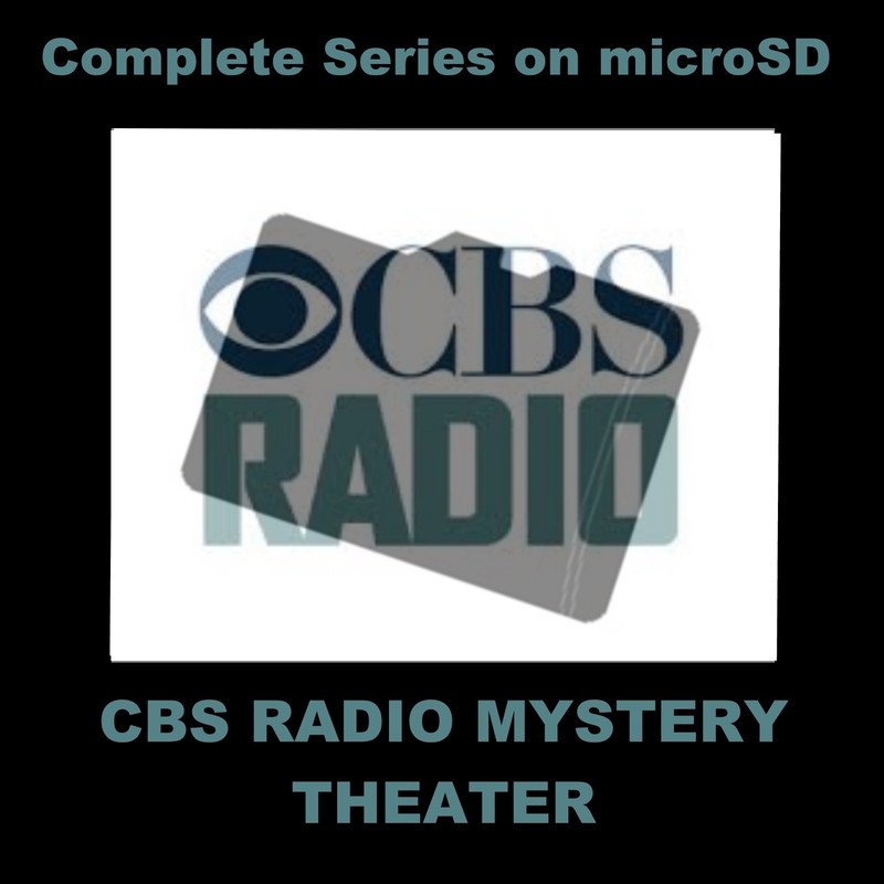 CBS RADIO MYSTERY THEATER. ENJOY ENTIRE SERIES (1399 SHOWS) ON A microSD CARD