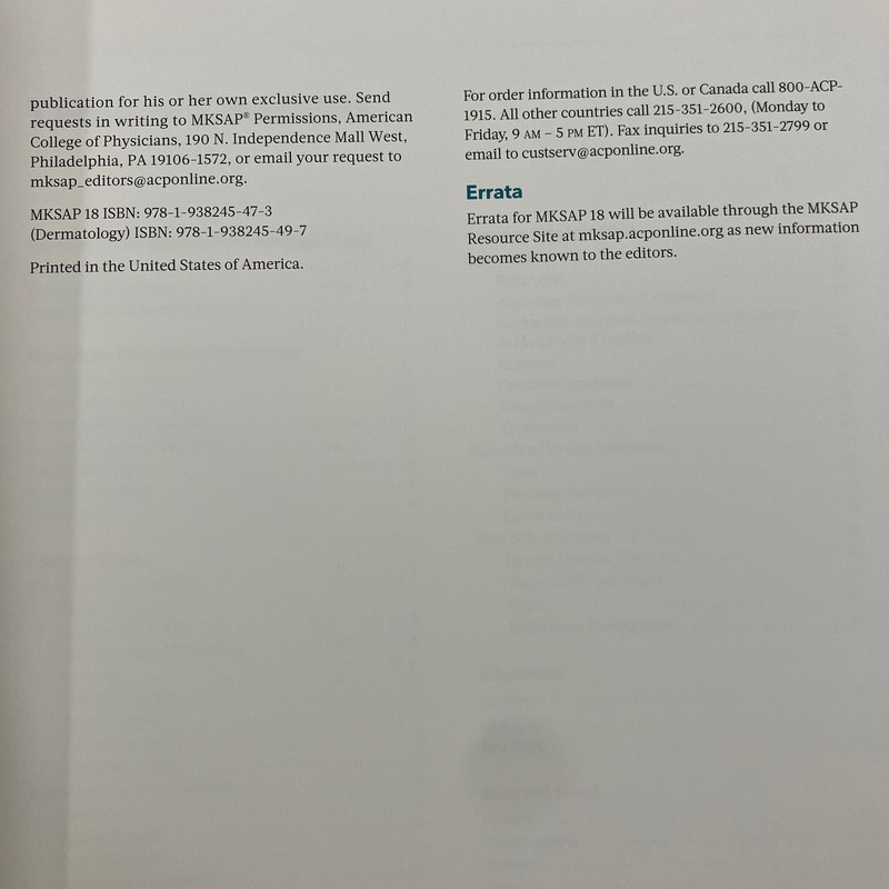 ACP MKSAP 18 Part A from American College of Physicians 2018 6 TPB Book Box Set gallery