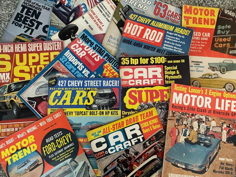 1958 Birthday/Christmas gift for car fans born in 1958! Lot/5 1958 car magazines