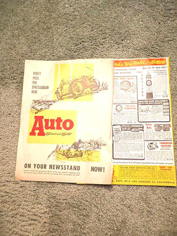 1951 Road and Track Magazine, September Issue Original gallery