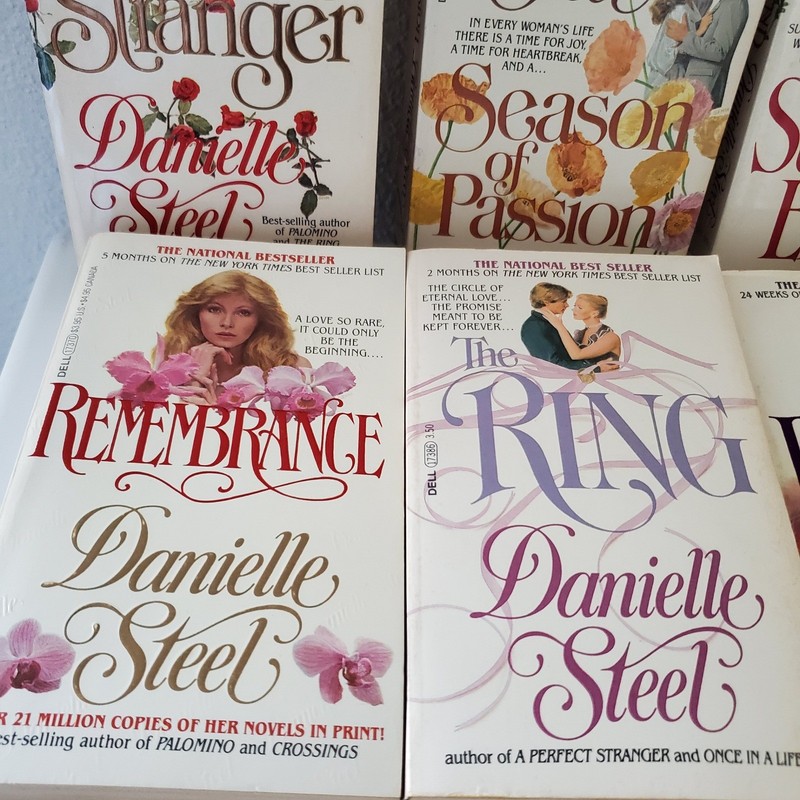 Danielle Steel Vintage Paperback Book Lot of 12 Romance Novels Dell Pocket Books gallery