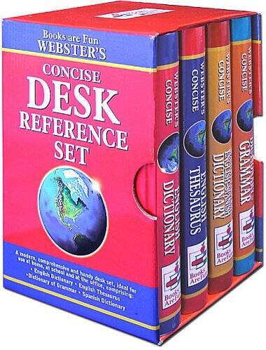Webster’s Concise Desk Reference Set – Hardcover – GOOD