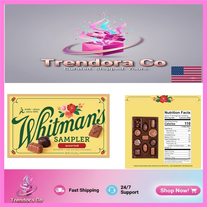 Whitman’s Sampler 10oz Assorted Chocolates Gift Box – Perfect for Mother’s Day