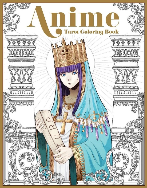 The Anime Tarot Coloring Book by Ann McCalla Paperback Book