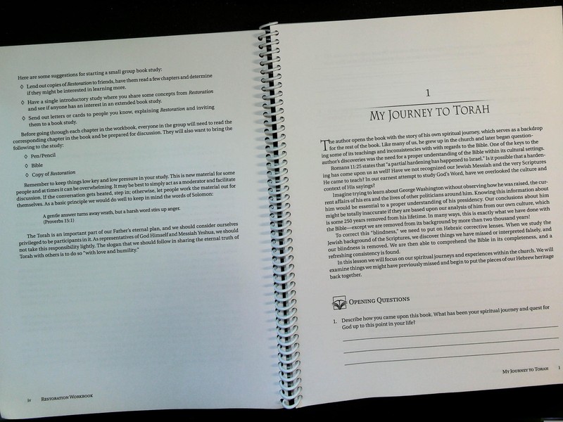 Restoration Workbook Toby Janicki 2006 Paperback gallery