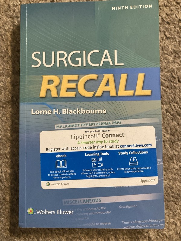 Surgical Recall (Lippincott Connect), Blackbourne, Lorne, Book