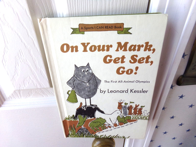 On Your Mark, Get Set, Go! By Leonard Kessler Sports I CAN READ Vtg Olympic Book