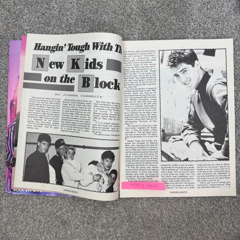 Creem Rock-Shots Magazines January 1990 NKOTB Milli Vanilli Warrant & Skid Row gallery