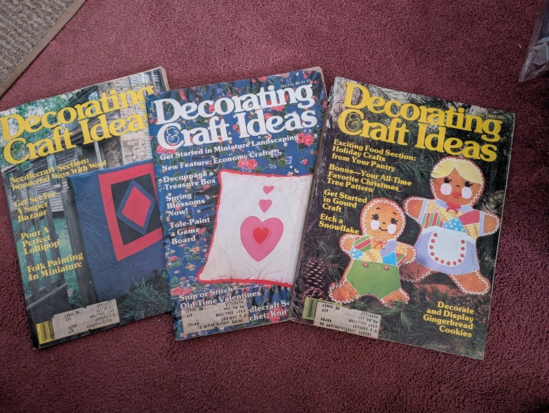 Lot of 3 Decorating and Craft Ideas Magazines 1979,1980,1981 Vintage