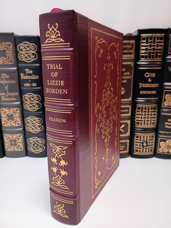 Trial of Lizzie Borden Pearson Notable Trials Library Gryphon Leather Gilt 1989