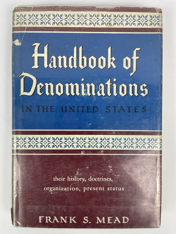 Handbook of Denominations in the US by Frank S. Mead 1951 hardcover religion