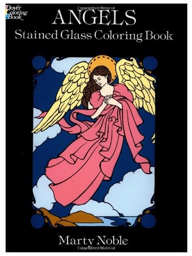 Angels Stained Glass Coloring Book – paperback Noble, Marty|Coloring Books