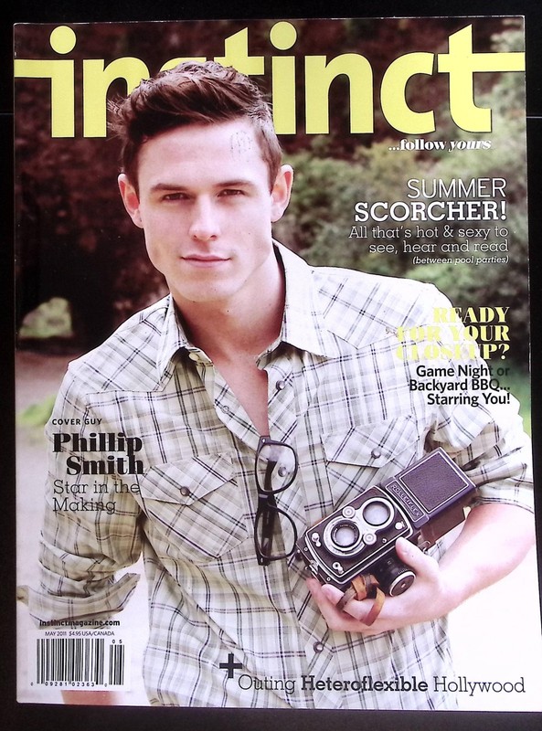 INSTINCT MAGAZINE MAY 2011 COVER GUY PHILIIP SMITH STAR IN THE MAKING B3264