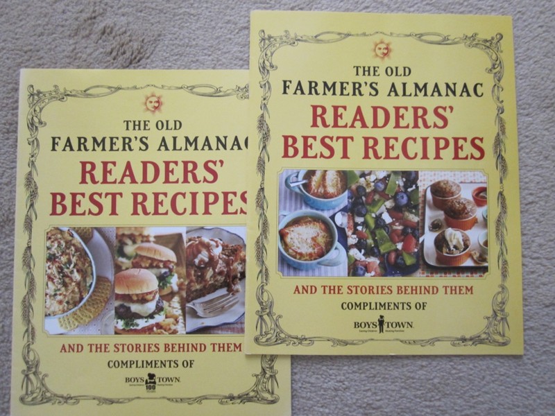 Farmer’s Almanac ’21, ’24 Readers’ Best Recipes & Their Stories, Boys Town Press