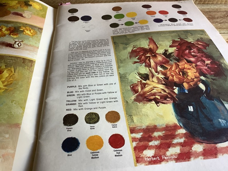 ART BOOK by WALTER T FOSTER - FLOWERS AND STILL LIFE - HERBERT PARRISH gallery