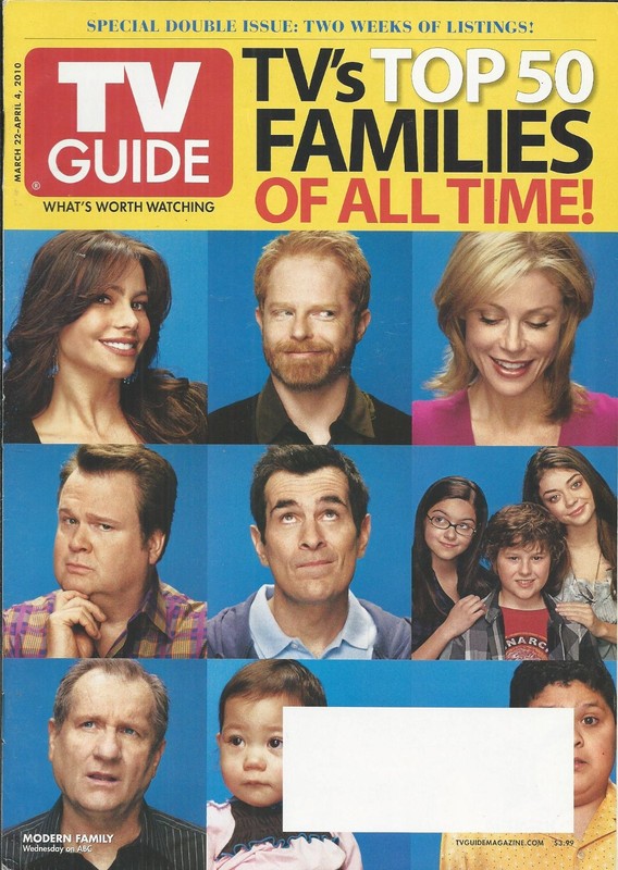TV Guide Magazine Modern Family Top 50 Families Survivor Dancing With The Stars