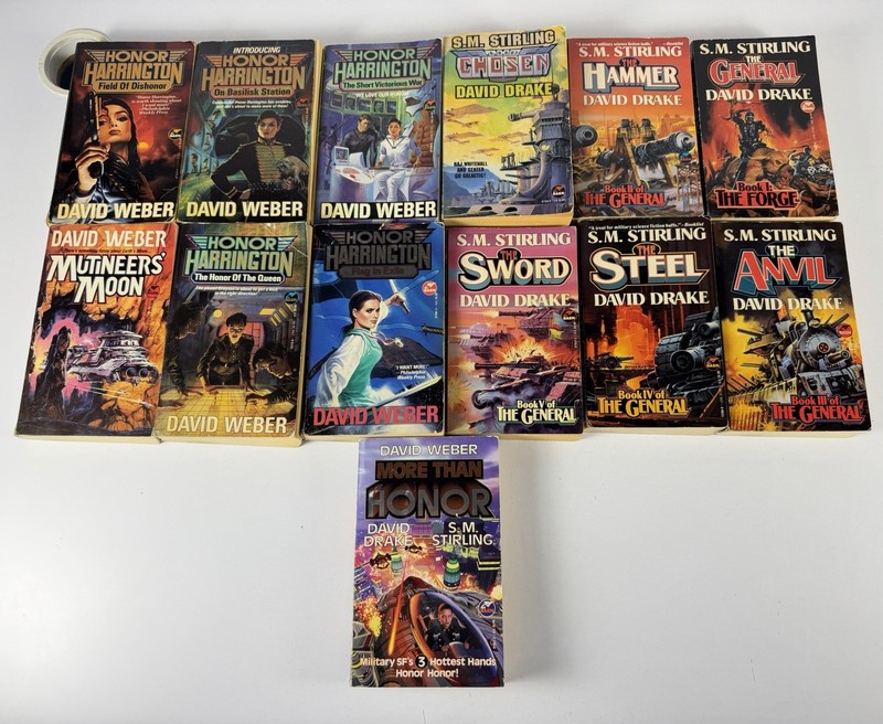 Lot of 13 Honor Harrington Series David Weber and David Drake – Sci-Fi Fantasy