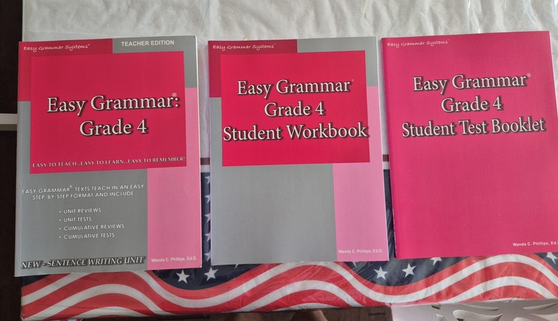 Easy Grammar : Grade 4 Teacher Edition by Wanda C. Phillips & Student Test Book