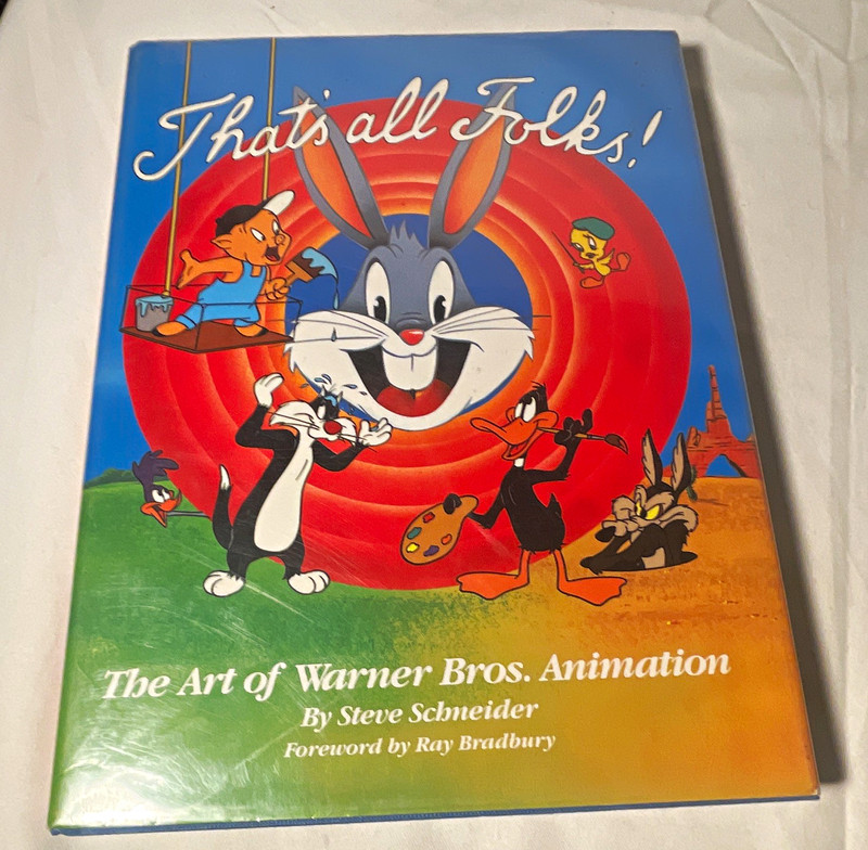Warner Bros. That’s All Folks! Art of Animation HC 1988 1st Ed Illus DJ