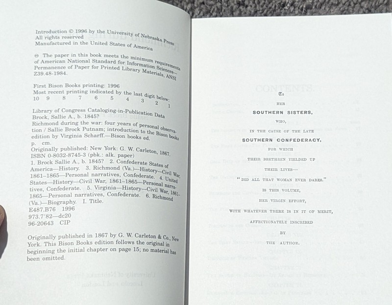 Richmond During the War: Four Years of Personal Observation by Putnam: Used gallery